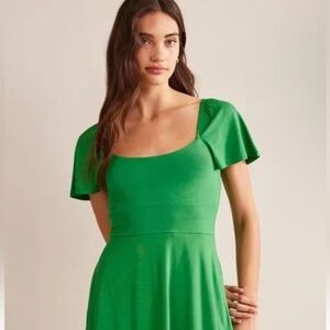 Boden Square Neck Jersey Mini Dress